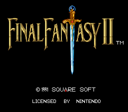 Final Fantasy II 2 Title Screen