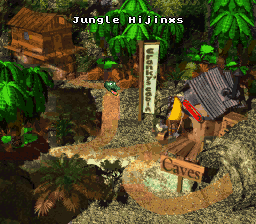 Donkey Kong Country Screen Shot Level 1 - Jungle Hijinxs