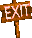 Exit Sign - Donkey Kong Country SNES Super Nintendo Sprite