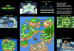 Super Mario World Thumbnail Overworld Map BG