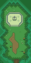 The Legend of Zelda: A Link to the Past Sacred Grove